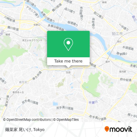 麺菜家 尾いけ map