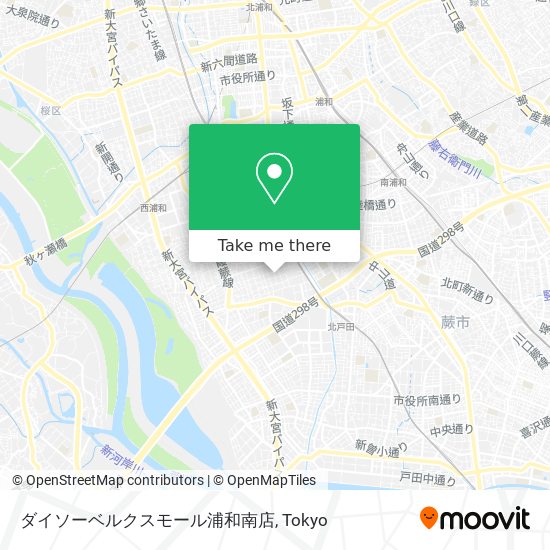 ダイソーベルクスモール浦和南店 map