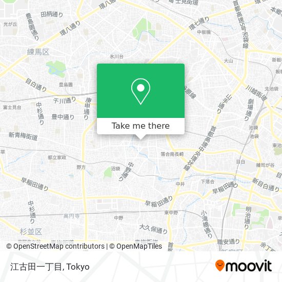 江古田一丁目 map