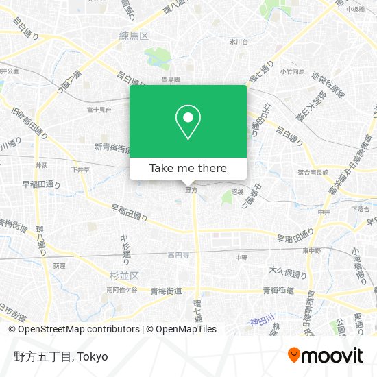 野方五丁目 map