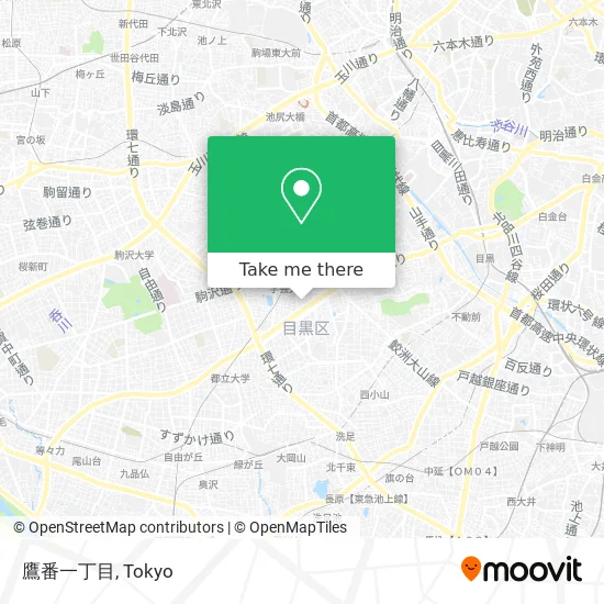 鷹番一丁目 map