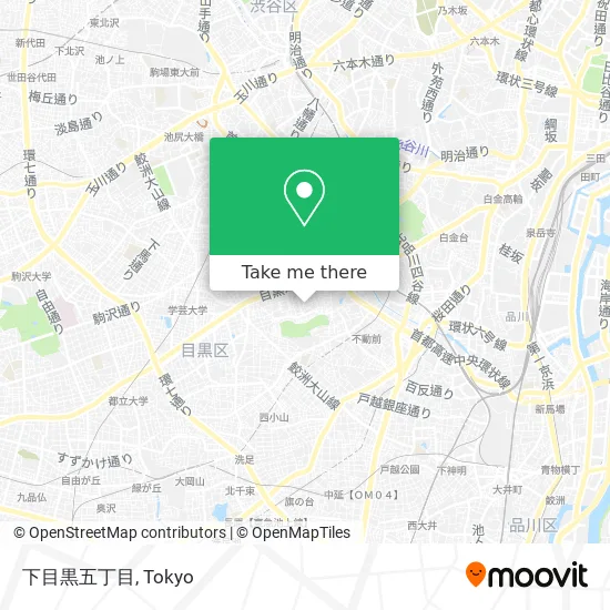 下目黒五丁目 map