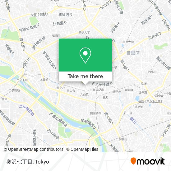 奥沢七丁目 map