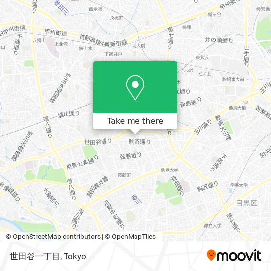 世田谷一丁目 map
