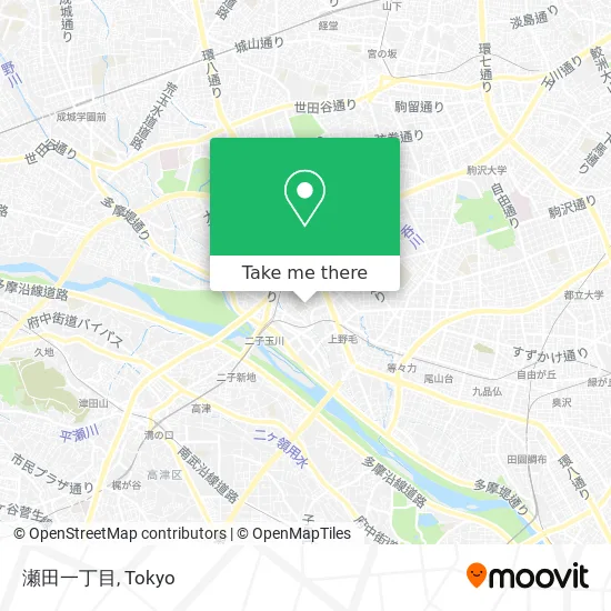 瀬田一丁目 map