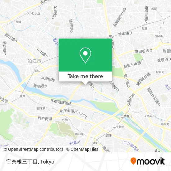 宇奈根三丁目 map