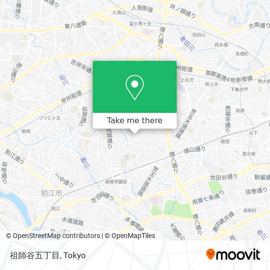 祖師谷五丁目 map