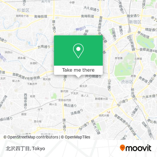 北沢四丁目 map