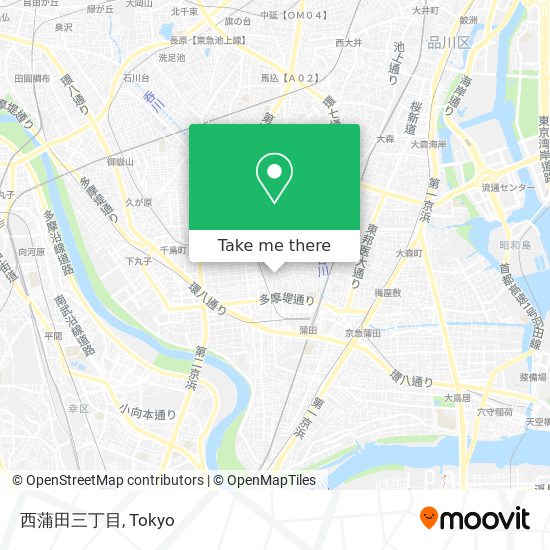 西蒲田三丁目 map
