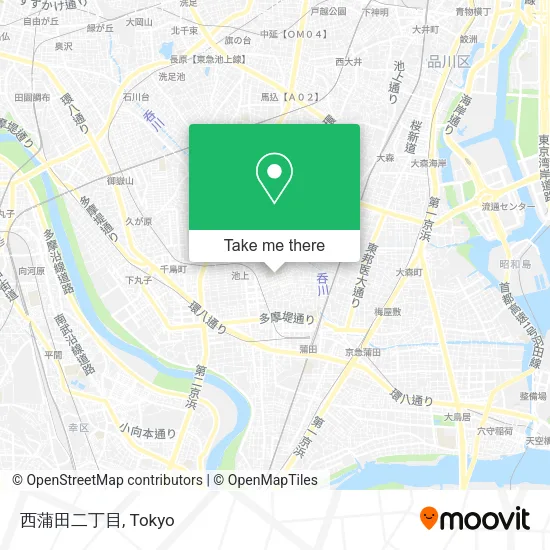 西蒲田二丁目 map