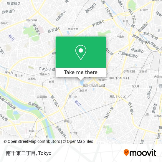 南千束二丁目 map