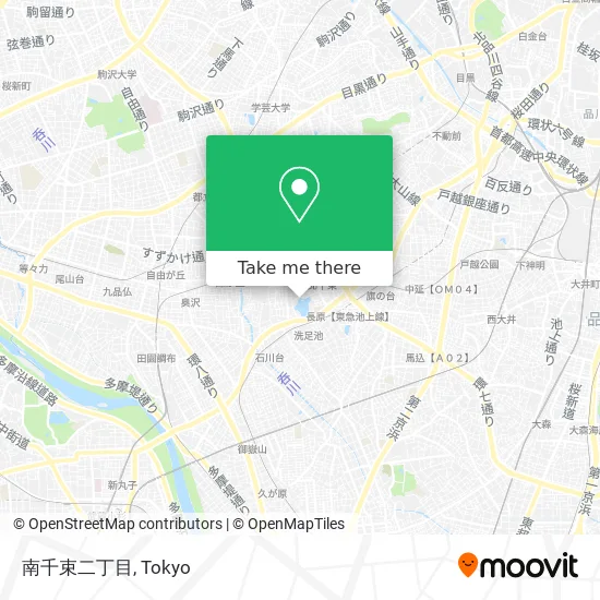 南千束二丁目 map
