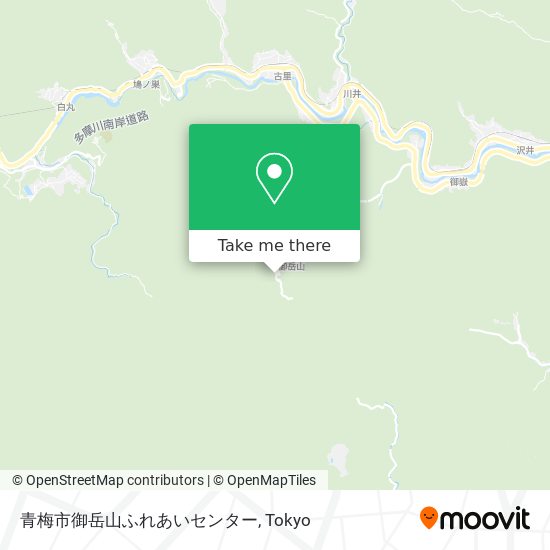 青梅市御岳山ふれあいセンター map