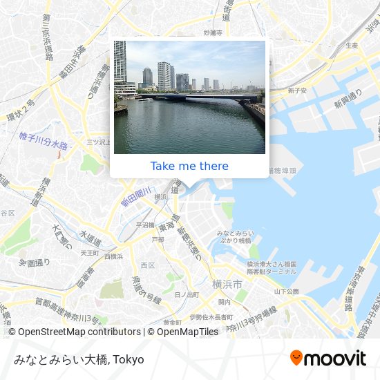 みなとみらい大橋 map