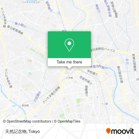 天然記念物 map