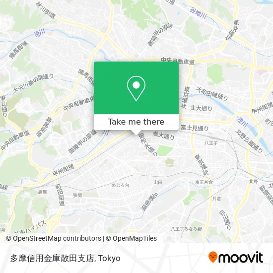 多摩信用金庫散田支店 map