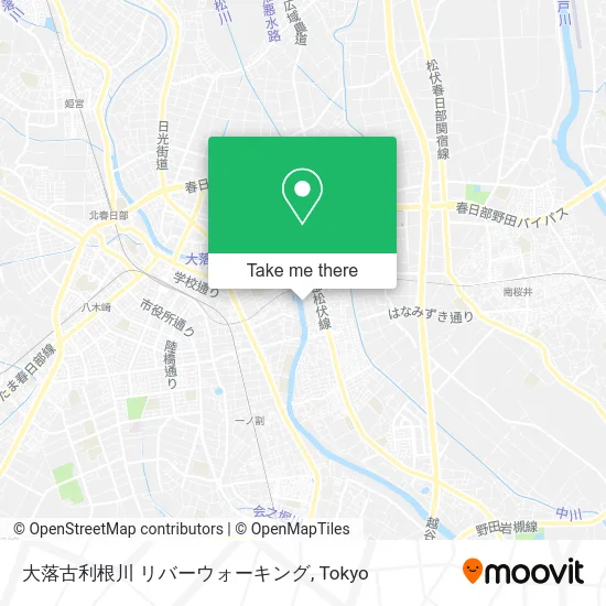 大落古利根川 リバーウォーキング map