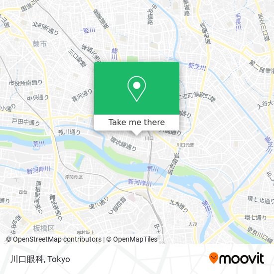 川口眼科 map