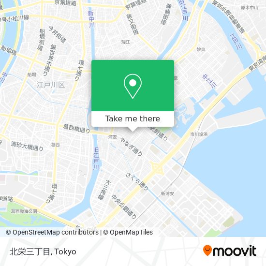 北栄三丁目 map