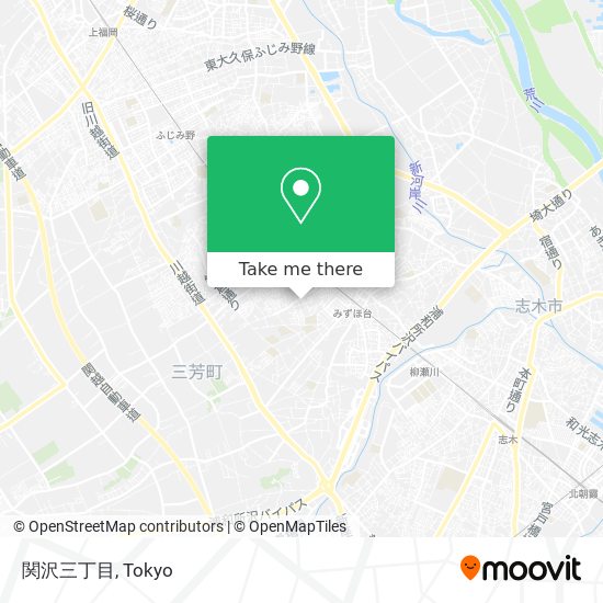 関沢三丁目 map