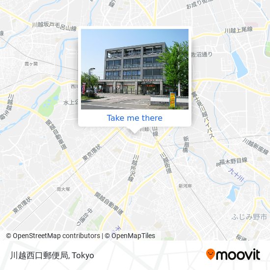 川越西口郵便局 map