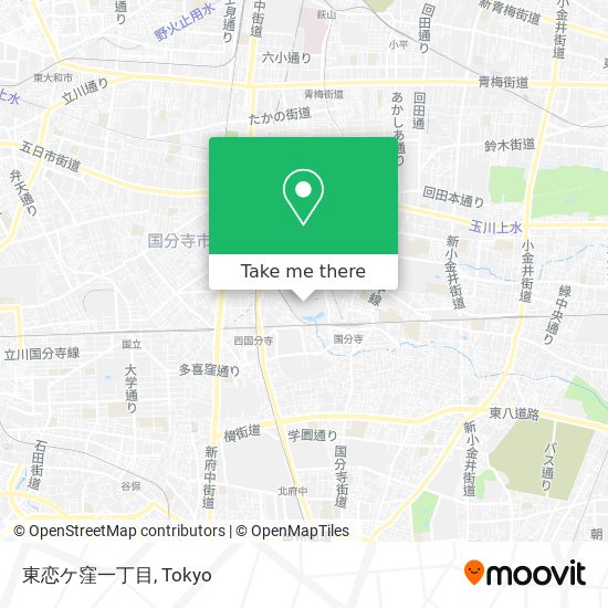 東恋ケ窪一丁目 map