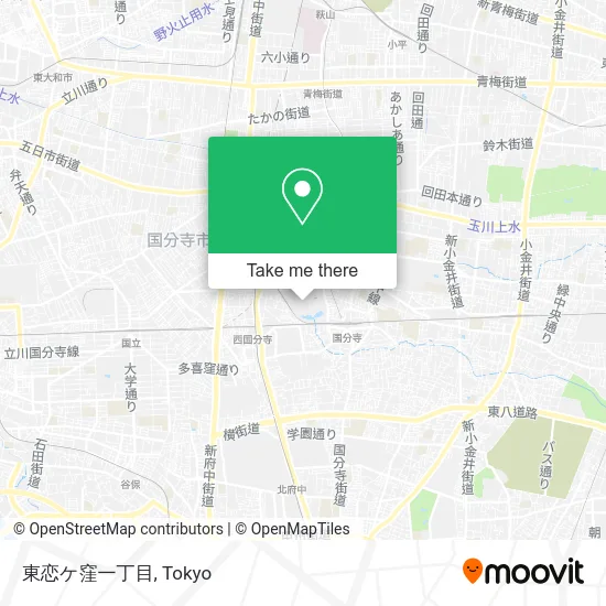 東恋ケ窪一丁目 map