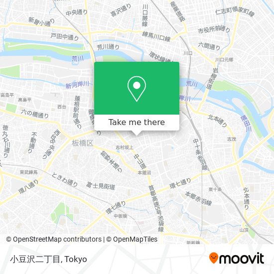小豆沢二丁目 map
