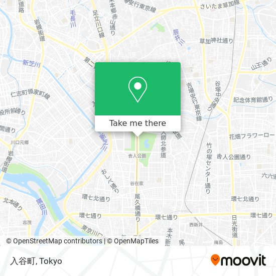 入谷町 map