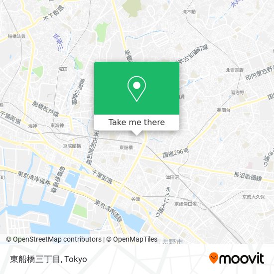 東船橋三丁目 map