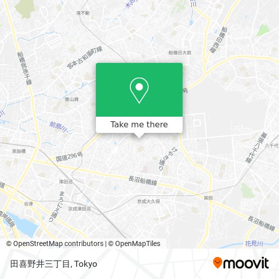 田喜野井三丁目 map