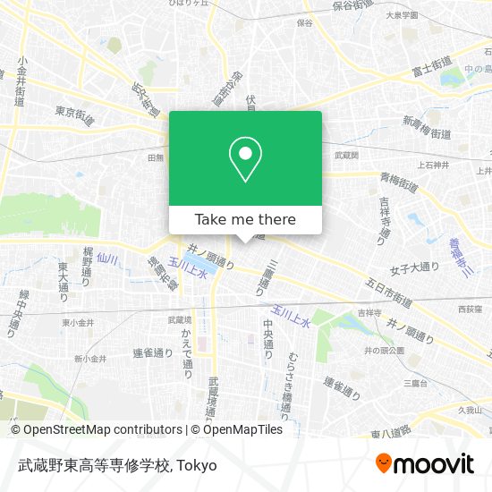 武蔵野東高等専修学校 map