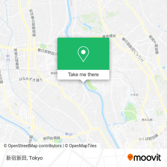 新宿新田 map