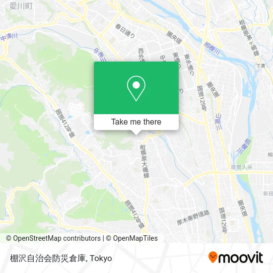 棚沢自治会防災倉庫 map