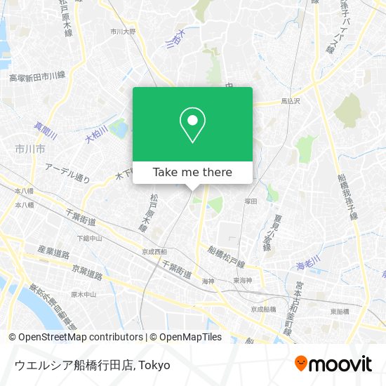 ウエルシア船橋行田店 map