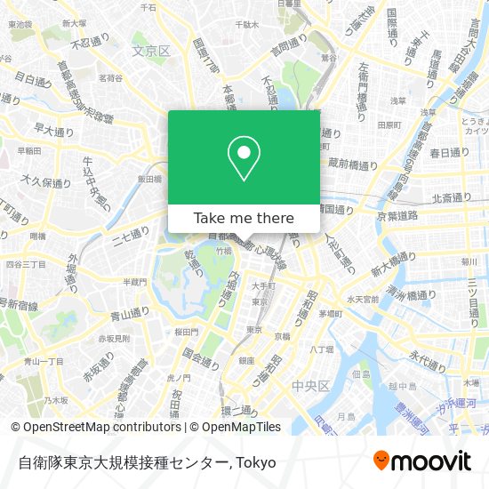 自衛隊東京大規模接種センター map