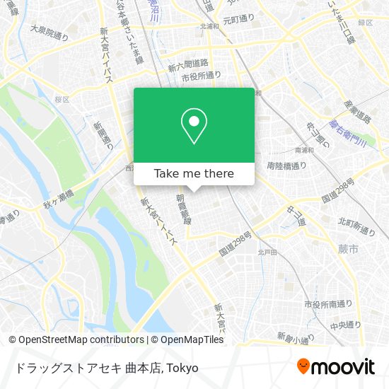 ドラッグストアセキ 曲本店 map