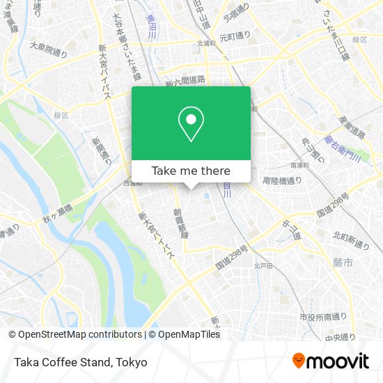 Taka Coffee Stand map