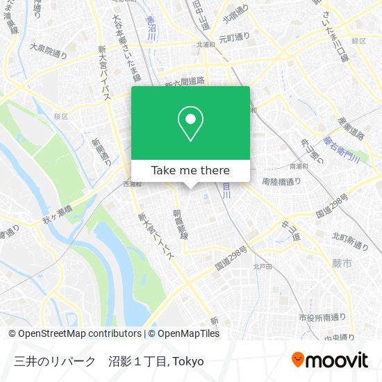 三井のリパーク　沼影１丁目 map