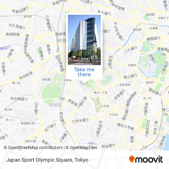Japan Sport Olympic Square map