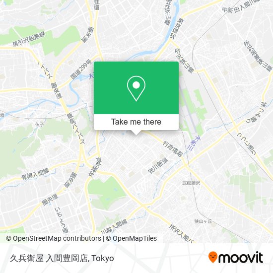 久兵衛屋 入間豊岡店 map