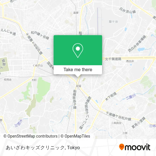 あいざわキッズクリニック map