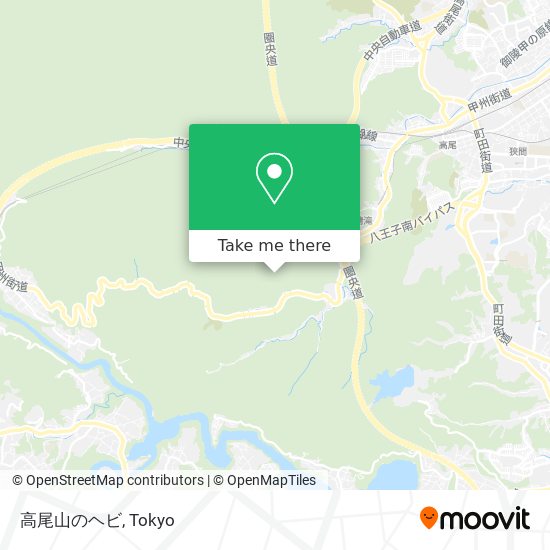 高尾山のヘビ map