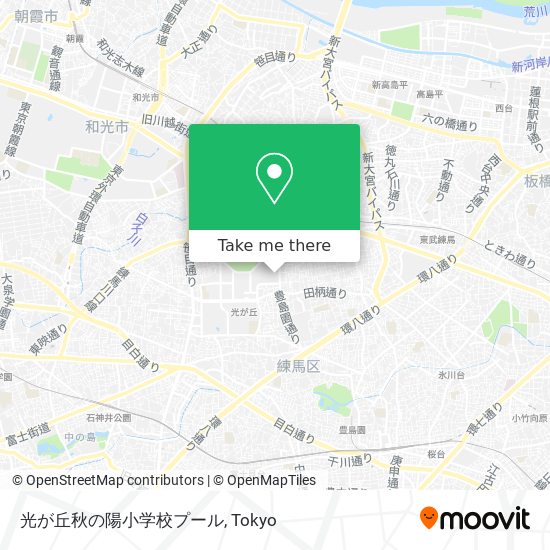 光が丘秋の陽小学校プール map