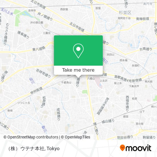 （株）ウテナ本社 map