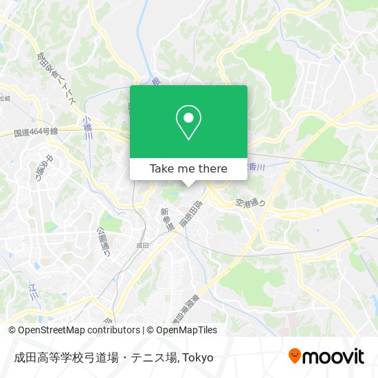成田高等学校弓道場・テニス場 map