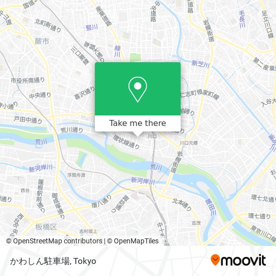 かわしん駐車場 map