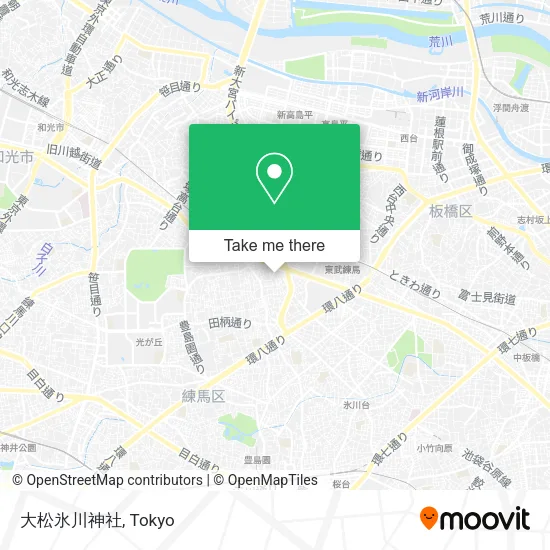 大松氷川神社 map