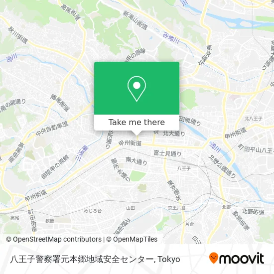 Hachioji Police Station Moto-Hongo Regional Safety Center map