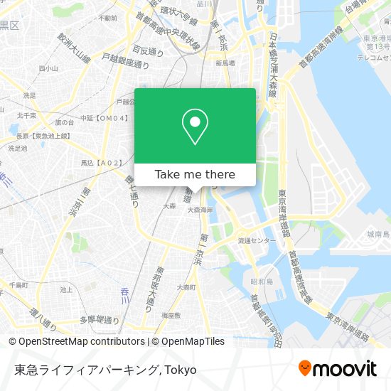東急ライフィアパーキング map
